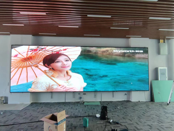 任城P1.53led小间距屏安装案例